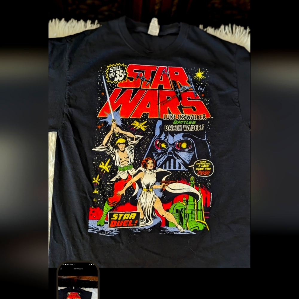 Retro Star Wars Tshirt comic inspired